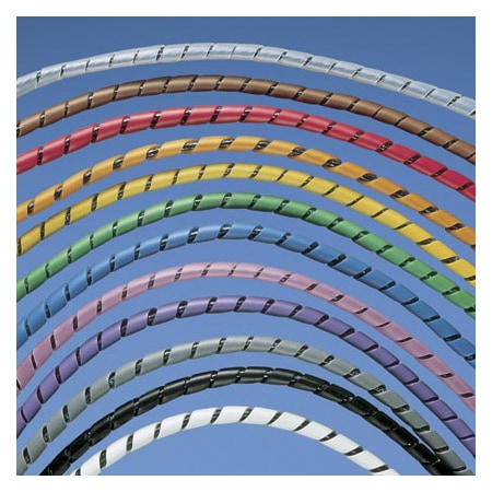 Panduit Spiral Wrap, 1 in Max Bundle Dia., 1 ft, Polyethylene, Natural T19F-M